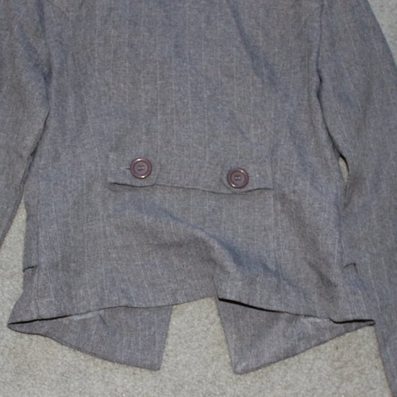 A-list by Wrapper Juniors Sz 3 Gray One Button Blazer Jacket Lined Office EUC - Picture 11 of 12